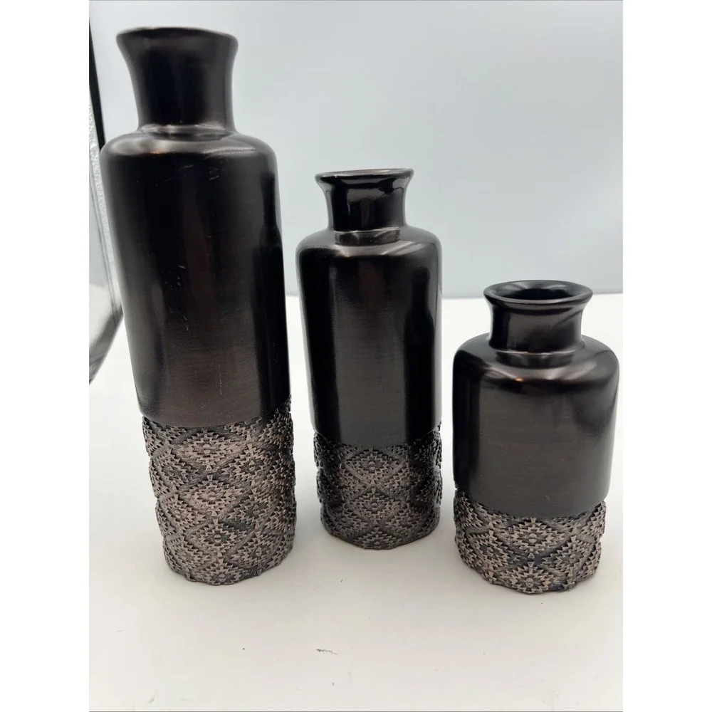 Dublin Brown Set of 3 Vases | Creative Scents Home Decor | Brown Vases | Elegant